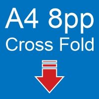 A4 8pp Cross Fold